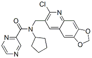 Pyrazinecarboxamide, n-[(6-chloro-1,3-dioxolo[4,5-g]quinolin-7-yl)methyl]-n-cyclopentyl-(9ci) Structure,606104-22-7Structure