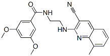 Benzamide, n-[2-[(3-cyano-8-methyl-2-quinolinyl)amino]ethyl]-3,5-dimethoxy-(9ci) Structure,606105-16-2Structure