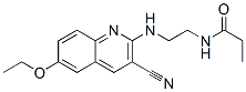 Propanamide, n-[2-[(3-cyano-6-ethoxy-2-quinolinyl)amino]ethyl]-(9ci) Structure,606105-75-3Structure