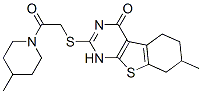 Piperidine, 1-[[(1,4,5,6,7,8-hexahydro-7-methyl-4-oxo[1]benzothieno[2,3-d]pyrimidin-2-yl)thio]acetyl]-4-methyl-(9ci) Structure,606106-61-0Structure