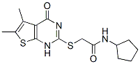 Acetamide, n-cyclopentyl-2-[(1,4-dihydro-5,6-dimethyl-4-oxothieno[2,3-d]pyrimidin-2-yl)thio]-(9ci) Structure,606107-59-9Structure