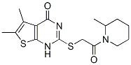 Piperidine, 1-[[(1,4-dihydro-5,6-dimethyl-4-oxothieno[2,3-d]pyrimidin-2-yl)thio]acetyl]-2-methyl-(9ci) Structure,606107-64-6Structure