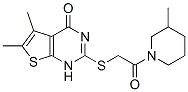 Piperidine, 1-[[(1,4-dihydro-5,6-dimethyl-4-oxothieno[2,3-d]pyrimidin-2-yl)thio]acetyl]-3-methyl-(9ci) Structure,606107-66-8Structure