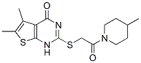 Piperidine, 1-[[(1,4-dihydro-5,6-dimethyl-4-oxothieno[2,3-d]pyrimidin-2-yl)thio]acetyl]-4-methyl-(9ci) Structure,606107-68-0Structure