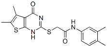 Acetamide, 2-[(1,4-dihydro-5,6-dimethyl-4-oxothieno[2,3-d]pyrimidin-2-yl)thio]-n-(3,4-dimethylphenyl)-(9ci) Structure,606107-80-6Structure