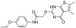 Acetamide, 2-[(1,4-dihydro-5,6-dimethyl-4-oxothieno[2,3-d]pyrimidin-2-yl)thio]-n-(4-ethoxyphenyl)-(9ci) Structure,606107-92-0Structure