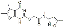 Acetamide, 2-[(1,4-dihydro-5,6-dimethyl-4-oxothieno[2,3-d]pyrimidin-2-yl)thio]-n-(5-methyl-3-isoxazolyl)-(9ci) Structure,606108-26-3Structure