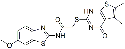 Acetamide, 2-[(1,4-dihydro-5,6-dimethyl-4-oxothieno[2,3-d]pyrimidin-2-yl)thio]-n-(6-methoxy-2-benzothiazolyl)-(9ci) Structure,606108-40-1Structure