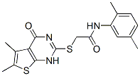 Acetamide, 2-[(1,4-dihydro-5,6-dimethyl-4-oxothieno[2,3-d]pyrimidin-2-yl)thio]-n-(2,5-dimethylphenyl)-(9ci) Structure,606108-44-5Structure