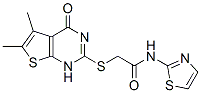 Acetamide, 2-[(1,4-dihydro-5,6-dimethyl-4-oxothieno[2,3-d]pyrimidin-2-yl)thio]-n-2-thiazolyl-(9ci) Structure,606108-60-5Structure