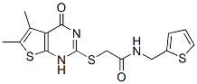 Acetamide, 2-[(1,4-dihydro-5,6-dimethyl-4-oxothieno[2,3-d]pyrimidin-2-yl)thio]-n-(2-thienylmethyl)-(9ci) Structure,606108-66-1Structure