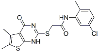 Acetamide, n-(5-chloro-2-methylphenyl)-2-[(1,4-dihydro-5,6-dimethyl-4-oxothieno[2,3-d]pyrimidin-2-yl)thio]-(9ci) Structure,606108-72-9Structure