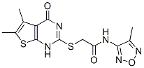 Acetamide, 2-[(1,4-dihydro-5,6-dimethyl-4-oxothieno[2,3-d]pyrimidin-2-yl)thio]-n-(4-methyl-1,2,5-oxadiazol-3-yl)-(9ci) Structure,606108-82-1Structure