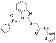 Acetamide, 2-[[1-[2-oxo-2-(1-pyrrolidinyl)ethyl]-1h-benzimidazol-2-yl]thio]-n-2-thiazolyl-(9ci) Structure,606109-74-4Structure