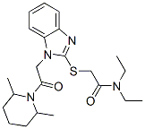 Acetamide, 2-[[1-[2-(2,6-dimethyl-1-piperidinyl)-2-oxoethyl]-1h-benzimidazol-2-yl]thio]-n,n-diethyl-(9ci) Structure,606110-25-2Structure