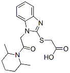 Acetic acid, [[1-[2-(2,6-dimethyl-1-piperidinyl)-2-oxoethyl]-1h-benzimidazol-2-yl]thio]-(9ci) Structure,606110-49-0Structure