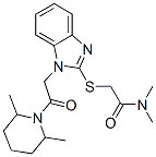 Acetamide, 2-[[1-[2-(2,6-dimethyl-1-piperidinyl)-2-oxoethyl]-1h-benzimidazol-2-yl]thio]-n,n-dimethyl-(9ci) Structure,606110-51-4Structure