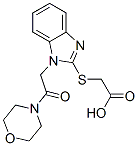 Acetic acid, [[1-[2-(4-morpholinyl)-2-oxoethyl]-1h-benzimidazol-2-yl]thio]-(9ci) Structure,606110-75-2Structure