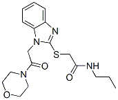 Acetamide, 2-[[1-[2-(4-morpholinyl)-2-oxoethyl]-1h-benzimidazol-2-yl]thio]-n-propyl-(9ci) Structure,606110-82-1Structure