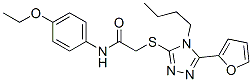 Acetamide, 2-[[4-butyl-5-(2-furanyl)-4h-1,2,4-triazol-3-yl]thio]-n-(4-ethoxyphenyl)-(9ci) Structure,606111-33-5Structure