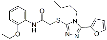 Acetamide, 2-[[4-butyl-5-(2-furanyl)-4h-1,2,4-triazol-3-yl]thio]-n-(2-ethoxyphenyl)-(9ci) Structure,606111-35-7Structure