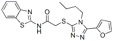 Acetamide, n-2-benzothiazolyl-2-[[4-butyl-5-(2-furanyl)-4h-1,2,4-triazol-3-yl]thio]-(9ci) Structure,606111-49-3Structure