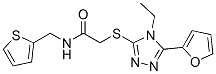 Acetamide, 2-[[4-ethyl-5-(2-furanyl)-4h-1,2,4-triazol-3-yl]thio]-n-(2-thienylmethyl)-(9ci) Structure,606111-61-9Structure