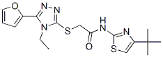 Acetamide, n-[4-(1,1-dimethylethyl)-2-thiazolyl]-2-[[4-ethyl-5-(2-furanyl)-4h-1,2,4-triazol-3-yl]thio]-(9ci) Structure,606111-62-0Structure