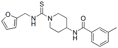 Benzamide, n-[1-[[(2-furanylmethyl)amino]thioxomethyl]-4-piperidinyl]-3-methyl-(9ci) Structure,606112-43-0Structure