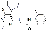 Acetamide, n-(2,6-dimethylphenyl)-2-[(5-ethyl-2,6-dimethylthieno[2,3-d]pyrimidin-4-yl)thio]-(9ci) Structure,606113-49-9Structure