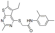 Acetamide, n-(2,4-dimethylphenyl)-2-[(5-ethyl-2,6-dimethylthieno[2,3-d]pyrimidin-4-yl)thio]-(9ci) Structure,606113-50-2Structure