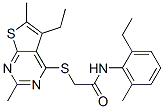 Acetamide, 2-[(5-ethyl-2,6-dimethylthieno[2,3-d]pyrimidin-4-yl)thio]-n-(2-ethyl-6-methylphenyl)-(9ci) Structure,606113-51-3Structure