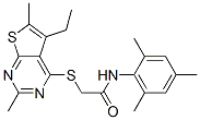 Acetamide, 2-[(5-ethyl-2,6-dimethylthieno[2,3-d]pyrimidin-4-yl)thio]-n-(2,4,6-trimethylphenyl)-(9ci) Structure,606113-60-4Structure