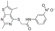 Acetamide, n-(3-nitrophenyl)-2-[(2,5,6-trimethylthieno[2,3-d]pyrimidin-4-yl)thio]-(9ci) Structure,606113-68-2Structure