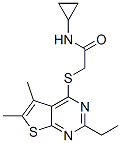 Acetamide, n-cyclopropyl-2-[(2-ethyl-5,6-dimethylthieno[2,3-d]pyrimidin-4-yl)thio]-(9ci) Structure,606113-69-3Structure