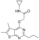 Acetamide, n-cyclopropyl-2-[(5,6-dimethyl-2-propylthieno[2,3-d]pyrimidin-4-yl)thio]-(9ci) Structure,606113-70-6Structure