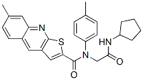 Thieno[2,3-b]quinoline-2-carboxamide, n-[2-(cyclopentylamino)-2-oxoethyl]-7-methyl-n-(4-methylphenyl)- (9ci) Structure,606114-16-3Structure