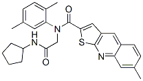 Thieno[2,3-b]quinoline-2-carboxamide, n-[2-(cyclopentylamino)-2-oxoethyl]-n-(2,5-dimethylphenyl)-7-methyl- (9ci) Structure,606114-23-2Structure