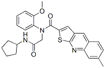 Thieno[2,3-b]quinoline-2-carboxamide, n-[2-(cyclopentylamino)-2-oxoethyl]-n-(2-methoxyphenyl)-7-methyl- (9ci) Structure,606114-73-2Structure