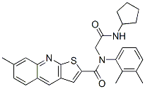 Thieno[2,3-b]quinoline-2-carboxamide, n-[2-(cyclopentylamino)-2-oxoethyl]-n-(2,3-dimethylphenyl)-7-methyl- (9ci) Structure,606114-76-5Structure