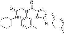 Thieno[2,3-b]quinoline-2-carboxamide, n-[2-(cyclohexylamino)-2-oxoethyl]-7-methyl-n-(3-methylphenyl)- (9ci) Structure,606114-86-7Structure