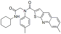 Thieno[2,3-b]quinoline-2-carboxamide, n-[2-(cyclohexylamino)-2-oxoethyl]-7-methyl-n-(4-methylphenyl)- (9ci) Structure,606114-88-9Structure