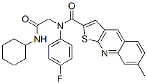 Thieno[2,3-b]quinoline-2-carboxamide, n-[2-(cyclohexylamino)-2-oxoethyl]-n-(4-fluorophenyl)-7-methyl- (9ci) Structure,606114-90-3Structure