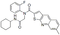 Thieno[2,3-b]quinoline-2-carboxamide, n-[2-(cyclohexylamino)-2-oxoethyl]-n-(2-fluorophenyl)-7-methyl- (9ci) Structure,606114-92-5Structure