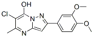 Pyrazolo[1,5-a]pyrimidin-7-ol, 6-chloro-2-(3,4-dimethoxyphenyl)-5-methyl-(9ci) Structure,606116-44-3Structure