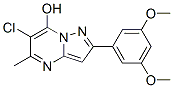 Pyrazolo[1,5-a]pyrimidin-7-ol, 6-chloro-2-(3,5-dimethoxyphenyl)-5-methyl-(9ci) Structure,606116-47-6Structure