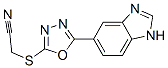 Acetonitrile, [[5-(1h-benzimidazol-5-yl)-1,3,4-oxadiazol-2-yl]thio]-(9ci) Structure,606117-09-3Structure