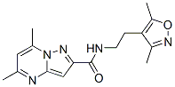 Pyrazolo[1,5-a]pyrimidine-2-carboxamide, n-[2-(3,5-dimethyl-4-isoxazolyl)ethyl]-5,7-dimethyl-(9ci) Structure,606117-74-2Structure