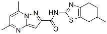 Pyrazolo[1,5-a]pyrimidine-2-carboxamide, 5,7-dimethyl-n-(4,5,6,7-tetrahydro-6-methyl-2-benzothiazolyl)-(9ci) Structure,606117-76-4Structure