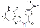 2-Thiophenecarboxylicacid,5-[[(5,6,7,8-tetrahydro-7,7-dimethyl-4-oxo-4h-thiazolo[5,4-c]azepin-2-yl)amino]carbonyl]-,methylester(9ci) Structure,606117-78-6Structure